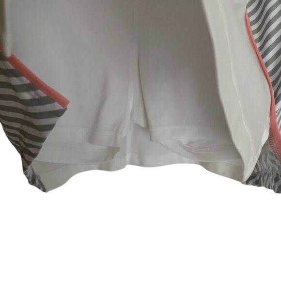 NWT Sofibella Cosmopolitan Stripe 14in Tennis Skirt Large - Picture 5 of 6